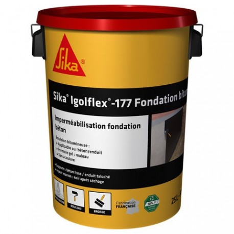 Bidon 25l Sika Igolflex 177 Fondation Bitume